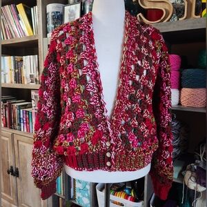 Colorful Crochet Cardigan